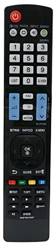 VINABTY AKB73615307 Remplacement de la télécommande Compatible avec LG TV 55LM615S 32LM3400 32LM611S 37LM611S 42LM3400 42LM615S 47LM615S 55LM615S 37LS3400