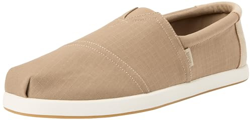 TOMS Men's ALP FWD Loafer Flat, Dune Recycled Ripstop Cotton Canvas/Distressed Suede, 6 UK