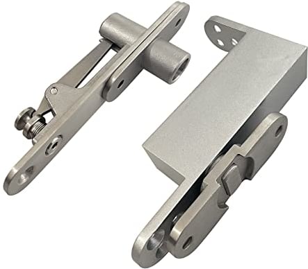 Selbstschließende Pivot Türscharniere, versteckte Tür Pivot Scharniere, 360 Grad Welle Schwingtür Pivot Scharniere Hardware, Edelstahl unsichtbare verdeckte Türschließer Scharniersystem für Holz