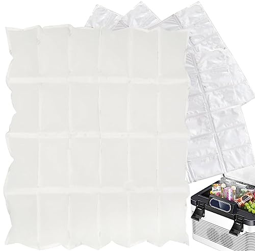 Qmisify Bolsas de Hielo de Gel Reutilizables - Bolsas de Hielo para fiambreras Hielo seco para envío de Alimentos congelados | Paquetes de Hielo para lonchera, Paquetes de congelador Reutilizables de