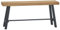 vidaXL Bank 110 cm Massivholz Teak