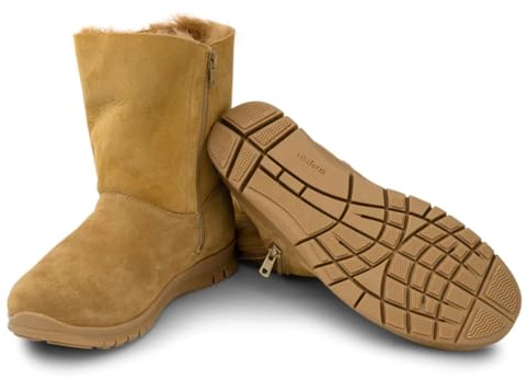 VITAFORM Stiefeletten Damen Weite H Veloursleder & Doubleface