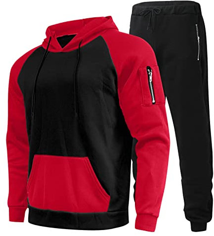 Viunychn Herren Jogginganzug Trainingsanzug Sportanzug2 Piece Hoodie Sporthose Kapuzenpullover Jogginghose Sweatshirt Casual Hoodie Hose @4