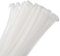 sourcing map 100pcs 600mm/24 176 Lbs Cable Zip Ties Self-Locking Extra Long Nylon Cable Tie Wraps 10mm for Cord Management, White