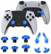 Hzxkqmil Thumbsticks de Metal para PS5 Edge Controller, 6 Joystick Palancas Analógicas 4 Palas Traseras Botones de Disparo Accesorios de Repuesto para PS5 Edge Mando, Azul