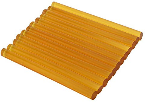 Yctze 12Pcs Professional Black Keratin Sticks Hot Melt Glue for Hair Extension and Wigs - Hair Styling Tool (Yellow)