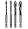 High-Strength Eccentric Twist Drill Bit - Multi-Purpose Drill Bit Set – High Strength Metal Bits for Tile, Brick, Wood, Glass, and More - for Precision Drilling (4Pcs (6+8+10+12))