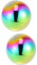 POPETPOP 2 Stk Edelstahlkugel Spiegelkugel Ornament Gartenkugeln Aus Metall Spiegelkugeln Blick Auf Den Ball Regenbogen Blickender Ball Hohl Schwebend Garten Aus Beton Bunt Farbige Kugeln