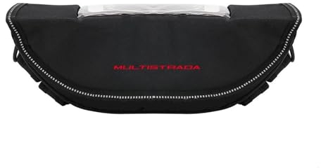AMZCO Lenkertaschen Motorrad Für Ducati Multistrada 1200 950 1260 V4 V4S Hypermotard 950 Monster 797 821 Motorrad Zubehör Lagerung Lenkertasche Zubehör