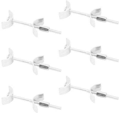 Dibotell 6 Stück Möbelverbinder, 100mm Arbeitsplattenverbinder, Eckverbinder mit Bohrmaß, Plattenverbinder, Tischplattenverbinder, Arbeitsplatten Verbindungsbolzen, Verbinder für Arbeitsplatte