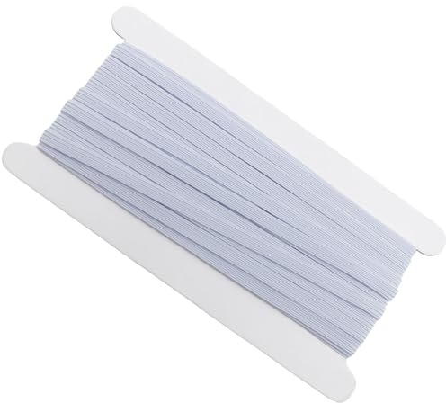 iwiio Elastic for Sewing 1/4 Inch 11 Yards White Elastic Sewing Elastic High Elastic Cord for Sewing DIY Projects, Arts & Crafts, Waistband and Pants Waist