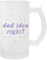 Newtee Olivia Dad Idea Right Taza Transparente De Vaso De Cerveza Con Asa