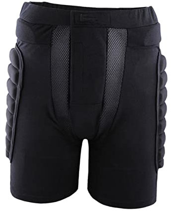 Schwarze Schutzhose für Ski und Skaten mit Eva Polsterung