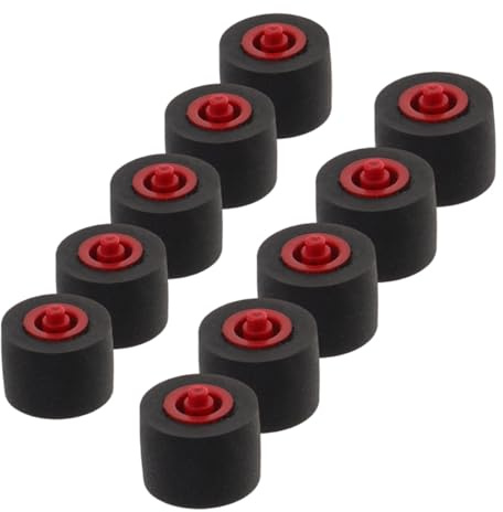 Parliky 10pcs Cassette Tape Player Pinch Roller, Rubber and Plastic, Replacement for Old or Broken Parts, Suitable for Car Recorders and Players | Player and Personal Stereo, Cassette Deck Use, Compact Pack for Easy Storage and Carrying
