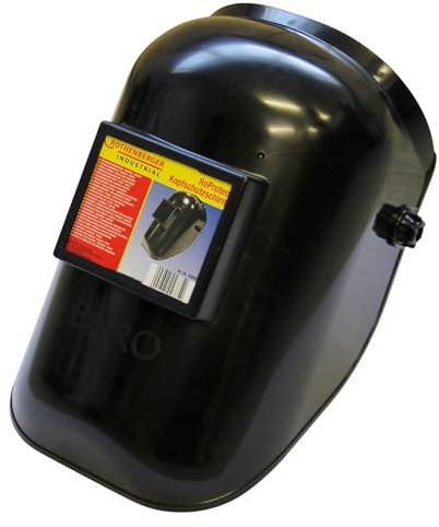 Industrial RoProtect Schweißer-Kopf-Schutzschirm, stufenlos einstellbare Kopfbefestigung, Schutz für Augen, Gesicht und Hals, feuerfestes Gehäuse, geeignet für E-, MIG, MAG, Wig Schweißen.