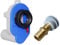 BADfabrik24 HAAS PE-Urinalabsaugesiphon OHA 6280 (DN 50, waagerecht) + Urinal-Zulauf-Garnitur (DN 15, Messing),HAAS Urinalabsaugesiphon, Urinal Siphon DN 50, HAAS OHA 6280, Urinal Ablaufgarnitur