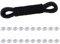 VirtuGro Elastic Bungee Cord 10mm x 10m Heavy Duty Shock Cord Elastic Rope with 20pcs Aluminum Crimping Loop Sleeves, Black Bungee Rope for Tarpaulin Luggage Camp Tent Kayak Trailer