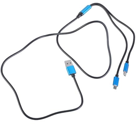 2 en 1 cable de carga múltiple USB tipo C conector micro usb para teléfonos celulares, tabletas, etc. Cable de carga rápida