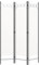 Myheimly 3-TLG. Raumteiler Klappbar Freistehend Trennwand Paravent Umkleide Sichtschutz Spanische Wand Raumtrenner Weiß 120×180 cm
