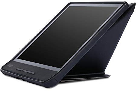Étui à rabat en cuir pour liseuse Kobo Forma N782 8 (version 2018), ultra fin et léger avec fonction veille/réveil automatique pour liseuse KOBO Forma 2018 8 (Noir)