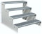 4 Stufen Standtreppe Modell 2 weiß 18 cm Stufenhöhe 100 cm Breite 72 cm Höhe ohne Geländer