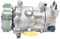 Compresor de aire acondicionado SD6C12 compatible con Peugeot 207, 208, 307, 308 508. Compatible con Partner 9678656080, 9822826880, 9651910980, 9659875780, 9651910980, 9671216280.