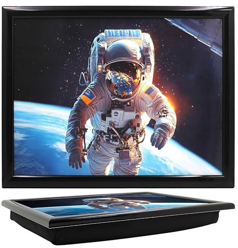 Lesser & Pavey Urban Art Star Man Laptray For Food Serving & Breakfast | Comfortable Lap Trays With Bean Bag Cushion For Home & Daily Use | Durable Lap Trays For Eating On Lap For Adults