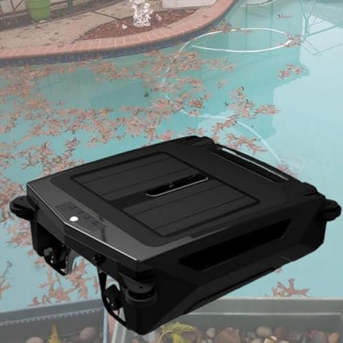 Poolroboter Reiniger mit Skimmer und Hindernisvermeidung, 80㎡ Abdeckung, 450um Filtration, Solar- und Elektrolademodi für alle Schwimmbäder