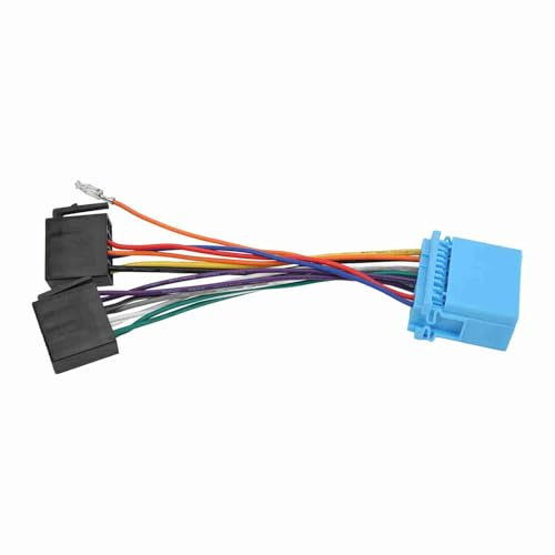 AOWINHIT Kit Adattatore di Connettori Radio ISO, Montaggio del Cablaggio del Cavo, Buon Materiale ABS per L'installazione di Radio Stereo per Auto