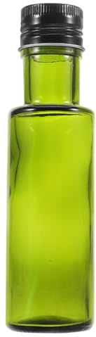 TOYANDONA Glass Olive Oil Bottle with Sealed Round Lid Portable Liquid Container for Travel and Kitchen Use Freshness Preserving Olive Oil Storage Vessel