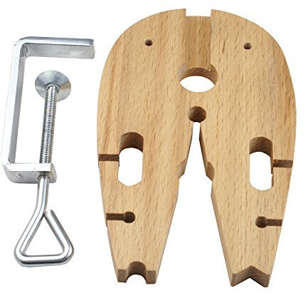 New Hardwood Bench Pin Vice Clamp Jewellers V Slot Bench Pin Large