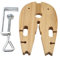 New Hardwood Bench Pin Vice Clamp Jewellers V Slot Bench Pin Large