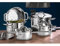 GSW Meran 868389 - Batteria di pentole in acciaio INOX 18/8, 9 pezzi, colore: Argento