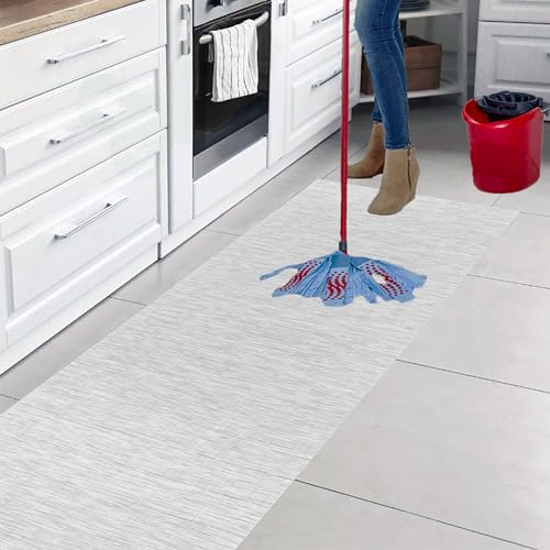 parpyon Tappeto passatoia cucina LAVABILE Lucy - ANTISCIVOLO aderisce perfettamente a terra non piega si pulisce con straccio - tappeti casa moderno (50X180, 30)