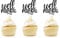 We Will Miss You Cupcake Toppers, 12 Pcs Retirement, Going Away, Job Change, Farewell Party Decorations, Black Glitter Dessert Sign for Graduation Party Ornaments, Pre-assembled, Double-sided