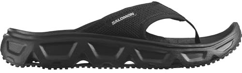 Salomon Herren Reelax Break 6.0 Slipper, Black Black Alloy, 49 1/3 EU