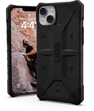URBAN ARMOR GEAR UAG Designed for iPhone 14 Plus Case Black 6.7 Pathfinder Slim Lightweight Shockproof Dropproof Rugged Protective Cover Compatible with Wireless Charging