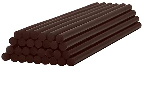 EKKJNQ Heißklebestifte, 30 Stück Bunte Heißklebestifte Heißklebestifte DIY Bastelklebestifte 7 x 200, 11x200 mm für Heißklebepistole (braun 7mm)