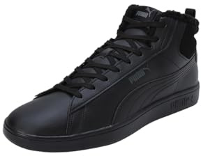 PUMA Herren Smash 3.0 Mid Wtr Sneaker, Puma Black Shadow Gray, 42.5 EU
