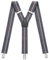 Sencillo Herren Hosenträger mit Starken Clips Y-Form Grau Muster