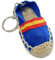 MIBANDERA Porte-clés drapeau de l'Espagne, porte-clés homme, femme, drapeau de l'Espagne. Porte-clés voiture moto, Espadrilles bleu roi drapeau, Taille Unique