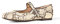 Amazon Essentials Women's Mary Jane Ballet Flats, Snake Faux Leather, 8 UK