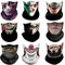 Darryy 9 Stück Totenkopf Maske, Skelett Maske, Totenkopf Maske Motorrad, Sturmmaske Halstuch Bandana, Halloween Masks, Halloween Masken Horror
