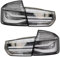 Rücklichter Bremslicht, Rücklicht-Baugruppe für BMW 3er F30 F35 F80 2014–2019, dynamische Blinker für Signalbremswarn-Reflektorlampe LED-UNIVERSAL-RÜCKLEUCHTEN(Weiß)