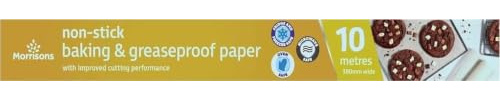 Morrisons Non Stick and Baking Greaseproof Paper 380mm x 10m