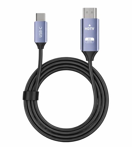 Cable USB C a HDMI 4K 2M,Cable Tipo C a HDMI de Ultra Alta Velocidad 4K UHD (Compatible con Thunderbolt 4/3) Compatible con i Phone 17 16 Pro Max/15 Pro,MacBook Pro/Air,iPad Pro/Air,Samsung Galaxy S24