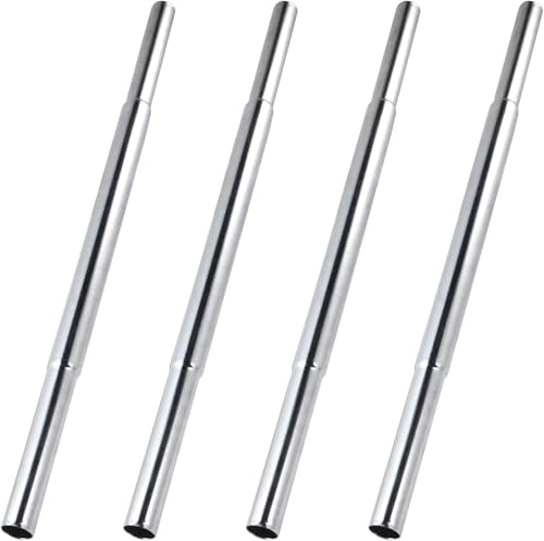 KIBBEH Steel Golf Shaft Extensions, 0.6 Inch for Club | 4Pcs, fits 0.6 butt diameter, easy installation for club repair and length adjustment, ideal for upgrading multiple clubs