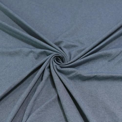 TOLKO leichter Sommer Jersey Baumwollstoff Meterware für Shirt Kleid Rock | Weich elastisch | Kleiderstoff Jerseystoff 150cm breit Stoffe zum Nähen und Dekorieren