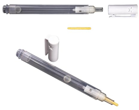 LEADSDGE 2Pcs 3mm Fine Tip Empty Paint Pens Marker Pen Clear Pen Rod Refillable Paint for School Whiteboard