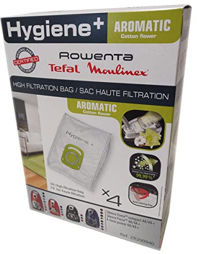 Boite de 4 sacs hygiene+aromatic Aspirateur ZR200940 ROWENTA Aspirateur ZR200940 ROWENTA